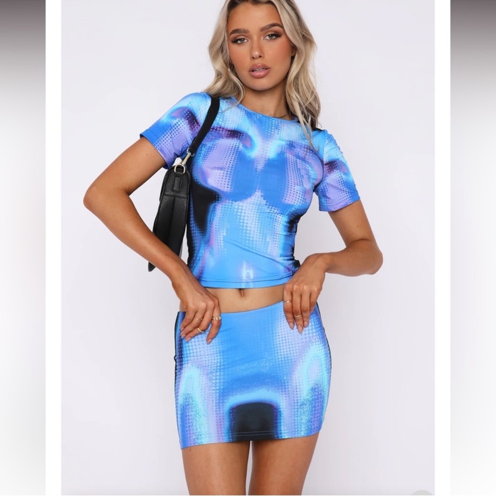 NWT White Fox thermal 2 piece set “Milky Way”